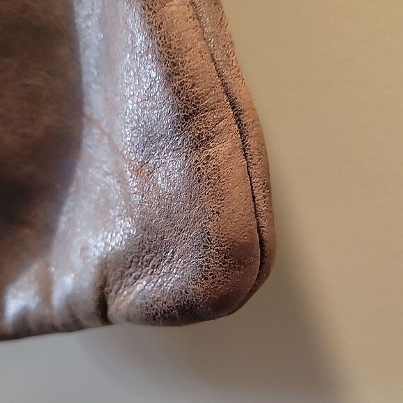 Anthropologie Lily and Lola Crossbody Distressed Leather Bag - Picture 9 of 12